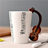 Novelty Guitar Ceramic Cup