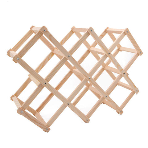 Wooden Red Wine Rack 3/6/10 Bottle