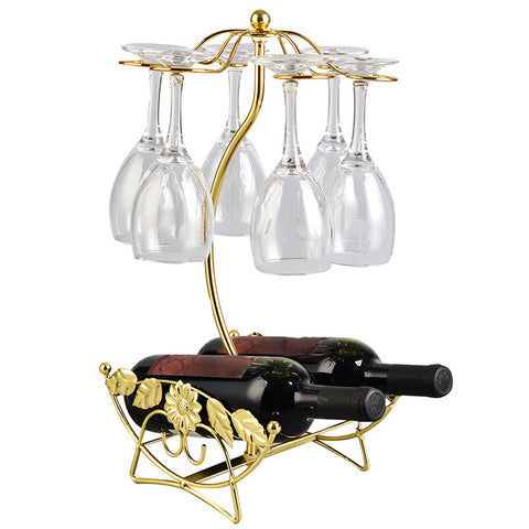 Wine Rack Wine Bottle Holder Glass Cup Holder
