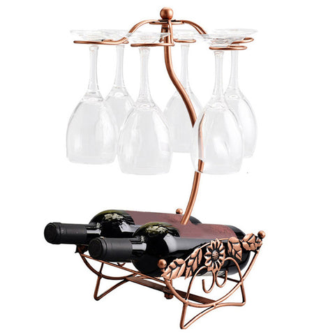 Wine Rack Wine Bottle Holder Glass Cup Holder